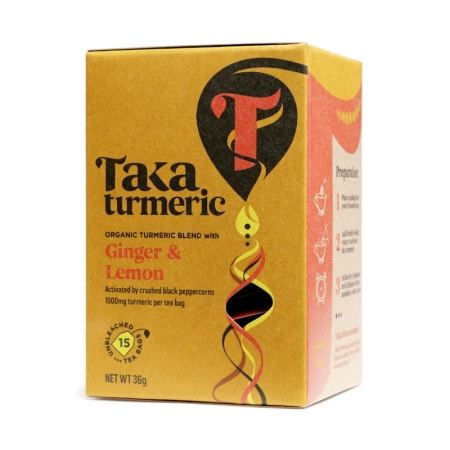 Taka Turmeric Ginger and Lemon Tea - Bio