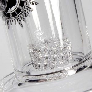 Black Leaf Cage percolator glassbong