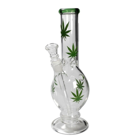 Black Leaf Bong de hielo con Hojas de Marihuana