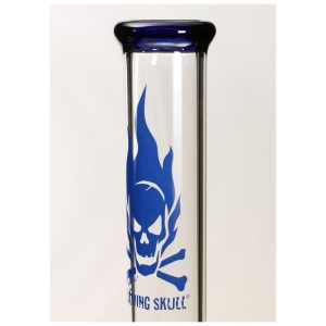 Black Leaf Bong in Vetro Blu con Percolatore