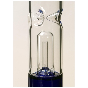 Black Leaf Bong in Vetro Blu con Percolatore