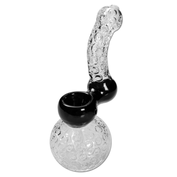 Black Leaf Bubbler de Cristal