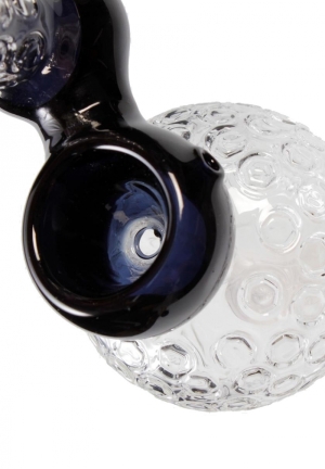 Black Leaf Bubbler in Cristallo