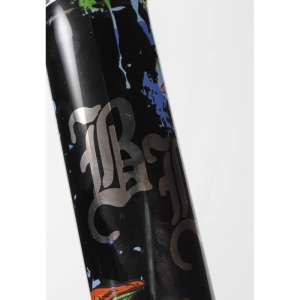 Black Leaf Bongo de vidro de cilindro ''árvore de cogumelo''