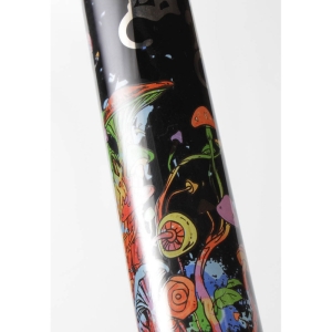 Black Leaf Bongo de vidro de cilindro ''árvore de cogumelo''