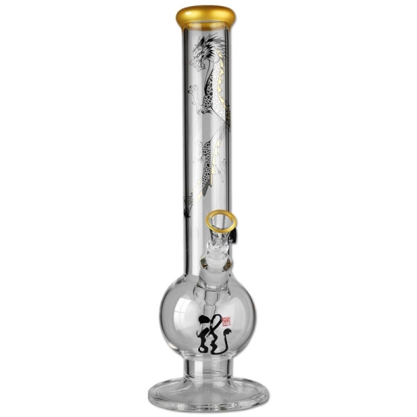 Black Leaf Golden Dragon Bong + Pré-refroidisseur