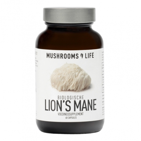 Mushrooms 4 Life Lion's Mane Organische Paddenstoel Capsules Bio