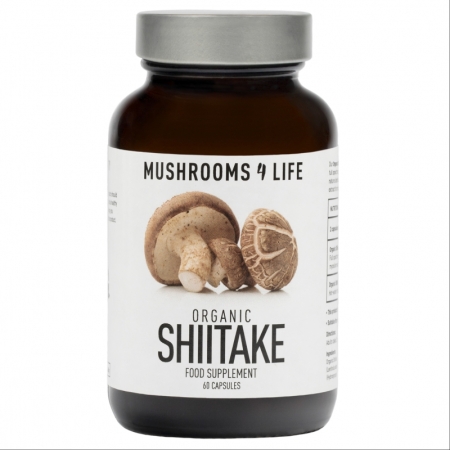 Mushrooms 4 Life Cápsulas de Cogumelo Orgânico Shiitake Bio