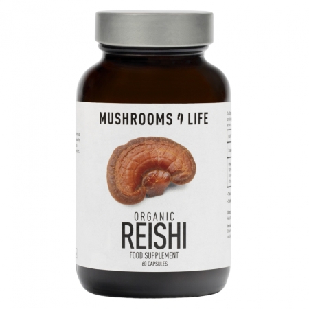 Mushrooms 4 Life Reishi Organic Mushroom Capsules Bio