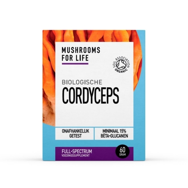 Mushrooms 4 Life Champignons organiques Cordyceps Poudre Bio