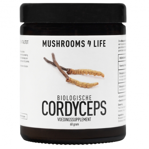 Mushrooms 4 Life Champignons organiques Cordyceps Poudre Bio