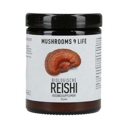 Mushrooms 4 Life Reishi Organische Paddenstoel Poeder Bio