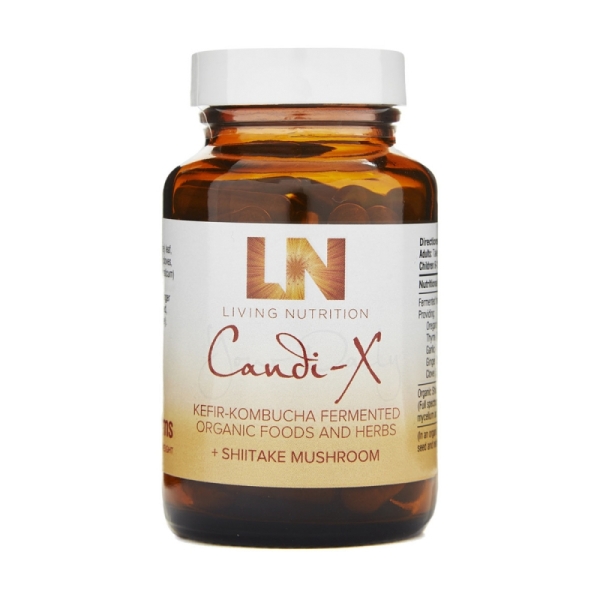 Living Nutrition Candi-X Kefir-Kombucha Fermented + Shiitake