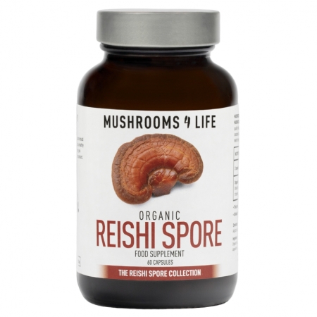 Mushrooms 4 Life Cápsulas de Esporoas de Hongo Orgánico Reishi Bio