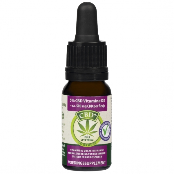 Jacob Hooy 5% Aceite CBD con Vitamina D3