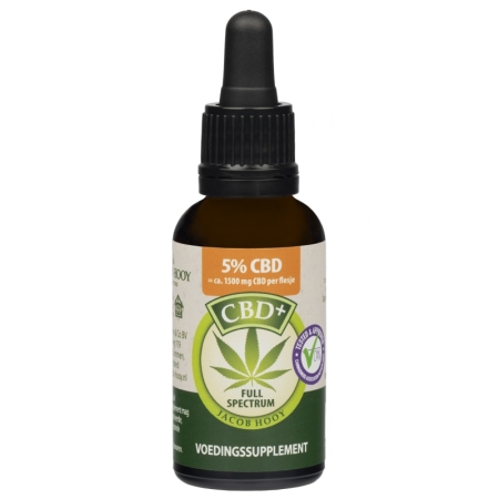 Jacob Hooy CBD + 5% d'huile 30 ml