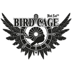 Black Leaf Bird Cage Bong en verre avec percolateur 