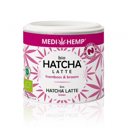 MediHemp Hatcha Latte con frambuesa y zarzamora orgánico