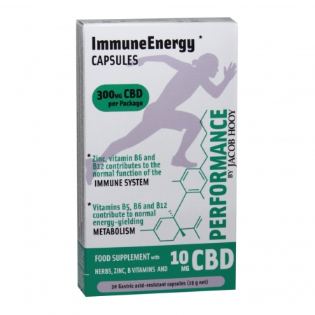 Jacob Hooy CBD Performance ImmuneEnergy capsules