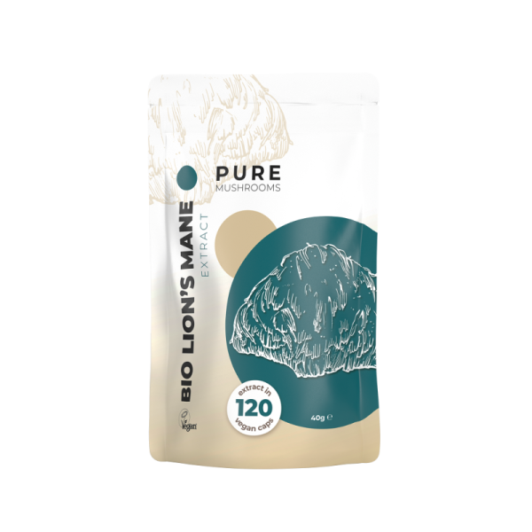 Pure Mushrooms Lion's Mane Mushroom Extract Capsules Bio