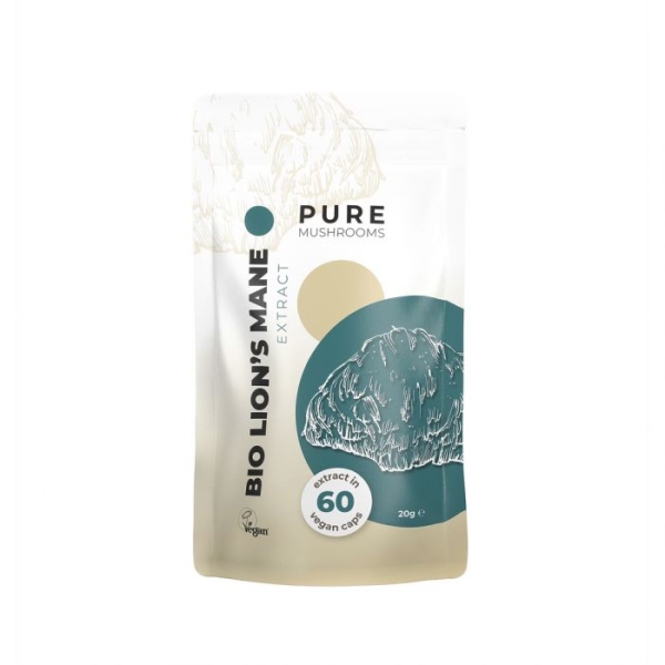 Pure Mushrooms Lion's Mane Mushroom Extract Capsules Bio