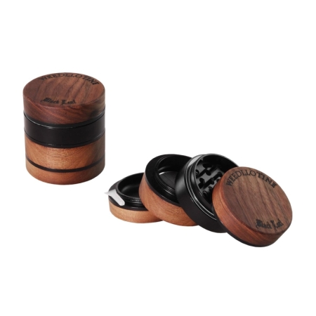 Unbranded BL Aluminium/Wood Grinder Black/Grey 