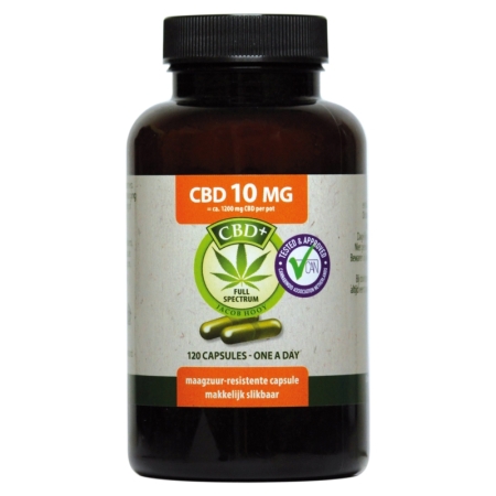Jacob Hooy 120 Capsules de CBD 10 mg