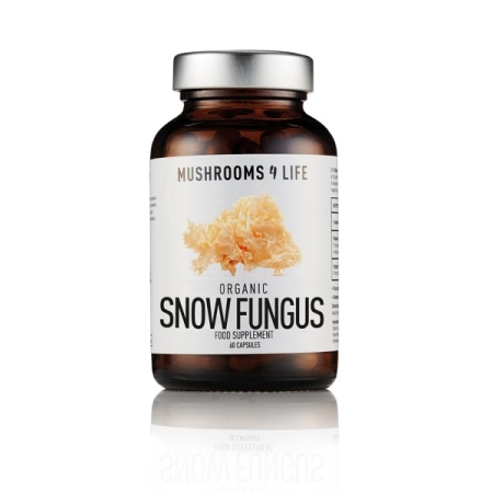 Mushrooms 4 Life Cápsulas de Cogumelo Orgânico Snow Fungus