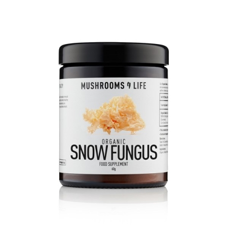 Mushrooms 4 Life Polvere di Funghi Organici Snow Fungus Bio