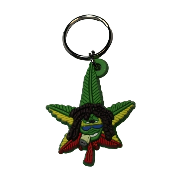 Cannabuds Schlüsselanhänger Rasta Bud