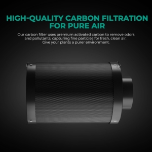 pure-air Mars Hydro hervulbaar inline koolstoffilter voor geurcontrole