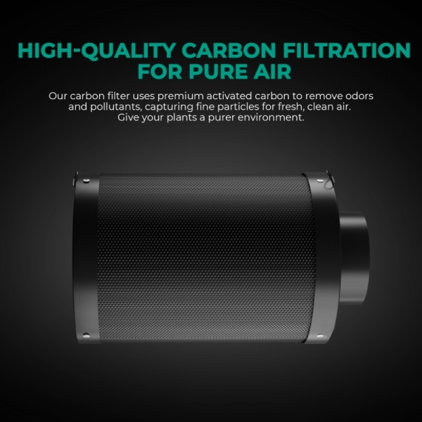 pure-air Mars Hydro hervulbaar inline koolstoffilter voor geurcontrole