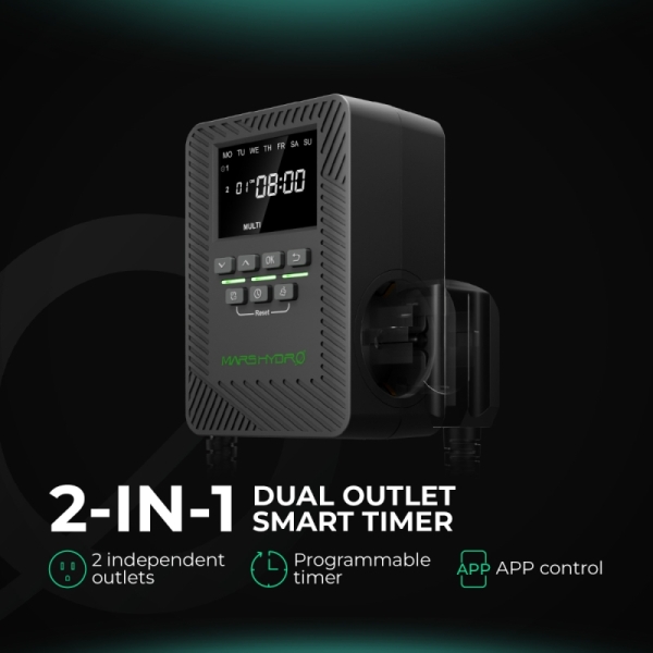 Mars Hydro iTime 2-in-1 Smart Timer Outlet-EU