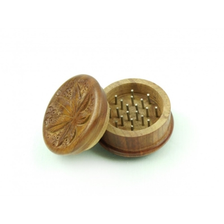 Sin marca Grinder de madera S - Hoja