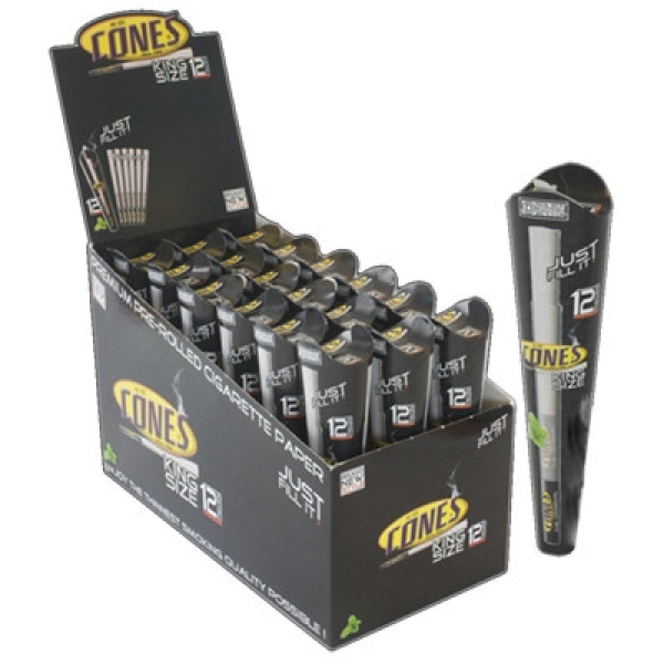 Sem marca Cones Black Label King Size 12 peças