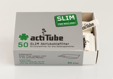 Headshop Zubehör - Acti Tube 7mm Slim Filter Schachtel a` 50 Filter