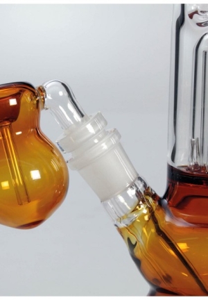 Black Leaf Bong da Ghiaccio Ambra con Percolatore 