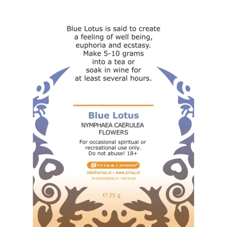 Blauer Lotus | Blue Lotus | Blume | Nymphaea caerulea | 100% Bio  Ägyptischer Blauer Lotus