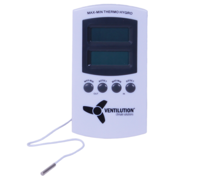 Ventilution Thermo-/ Hygrometer 2 measuring points