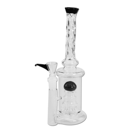 Black Leaf Drum Percolator Bong