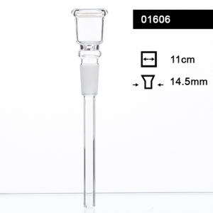 Senza brand Chillum in Vetro con Braciere Grande 14,5 mm 11 cm