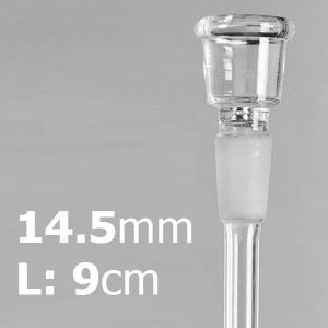 Unbranded Cybuch Chillum szklany Duży 14,5 mm 9 cm