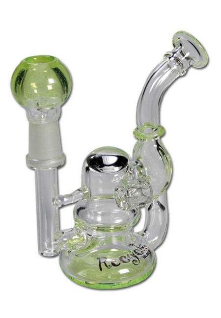 Blaze Glass Recycler Oil Pipe with Inline Diffuser