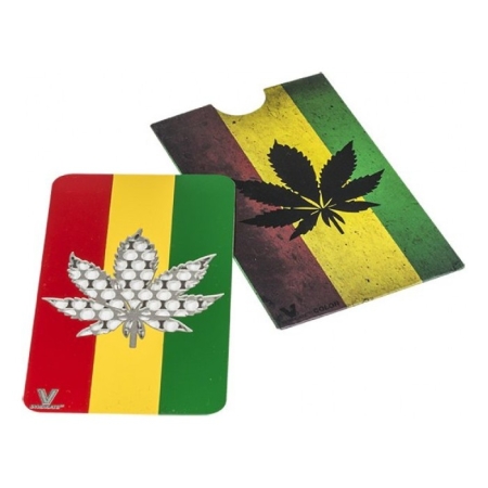 Senza brand Grinder Carta di Credito Rasta Leaf