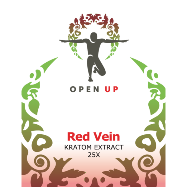 Open Up 25x Kratom Rosso Red Vein