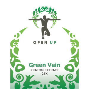 Open Up Kratom Green Vein (Vert) 25x