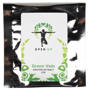 Open Up Kratom Green Vein (Vert) 25x
