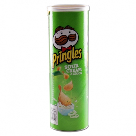 Unbranded Sejf z opakowania po Pringles Zielony