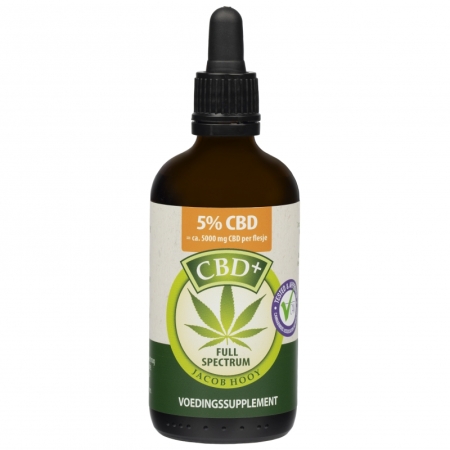 Jacob Hooy CBD+ 5% Olie 100ml